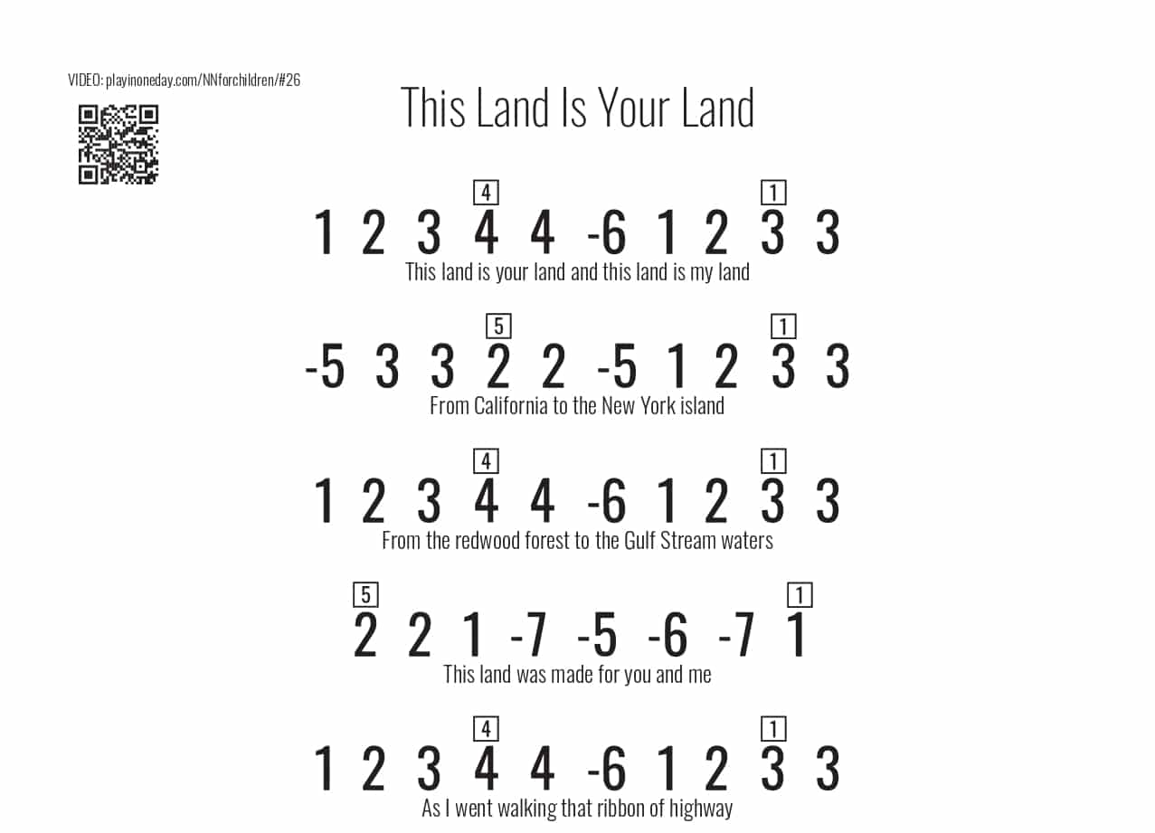 This Land Is Your Land kalimba song